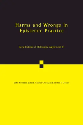 Barker / Crerar / Goetze |  Harms and Wrongs in Epistemic Practice | Buch |  Sack Fachmedien