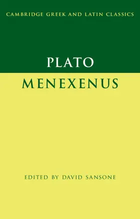 Sansone |  Plato: Menexenus | Buch |  Sack Fachmedien