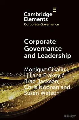 Cikaliuk / Erakovic / Jackson |  Corporate Governance and Leadership | Buch |  Sack Fachmedien