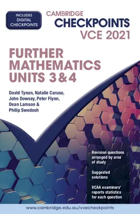 Tynan / Caruso / Dowsey |  Cambridge Checkpoints VCE Further Mathematics Units 3&4 2021 | Buch |  Sack Fachmedien