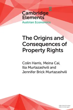 Harris / Cai / Murtazashvili |  The Origins and Consequences of Property Rights | Buch |  Sack Fachmedien