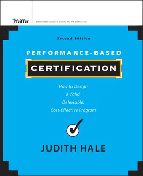 Hale |  Performance-Based Certification | Buch |  Sack Fachmedien