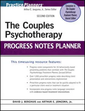 Jongsma / Berghuis |  The Couples Psychotherapy Progress Notes Planner | eBook | Sack Fachmedien