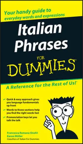 Onofri / Möller |  Italian Phrases For Dummies | eBook | Sack Fachmedien