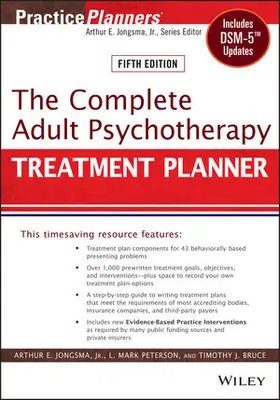 Jongsma / Berghuis / Peterson |  The Complete Adult Psychotherapy Treatment Planner | Buch |  Sack Fachmedien