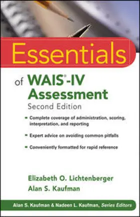 Lichtenberger / Kaufman |  Essentials of WAIS-IV Assessment | eBook | Sack Fachmedien