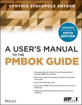 Stackpole | A User's Manual to the PMBOK Guide | Buch | 978-1-118-43107-8 | www2.sack.de
