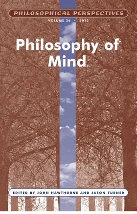Hawthorne / Turner |  Philosophy of Mind, Volume 26 | Buch |  Sack Fachmedien