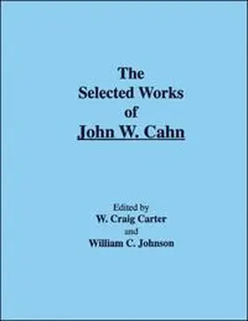Carter / Johnson |  The Selected Works of John W. Cahn | eBook | Sack Fachmedien