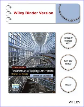 Allen / Iano |  Fundamentals of Building Construction: Materials and Methods with Interactive Resource Center Access Card, 6th Edition Binder Ready Version | Loseblattwerk |  Sack Fachmedien
