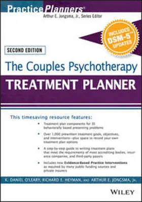O'Leary / Heyman / Berghuis |  The Couples Psychotherapy Treatment Planner, with DSM-5 Updates | eBook | Sack Fachmedien