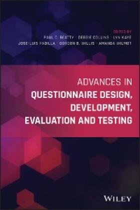 Beatty / Collins / Kaye |  Advances in Questionnaire Design, Development, Evaluation and Testing | eBook | Sack Fachmedien