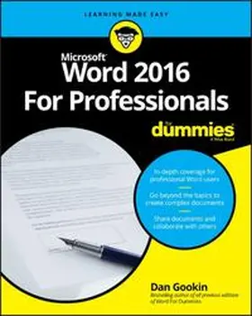 Gookin | Word 2016 For Professionals For Dummies | E-Book | www2.sack.de