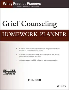 Rich / Berghuis |  Grief Counseling Homework Planner, (with Download) | Buch |  Sack Fachmedien