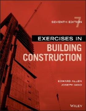 Allen / Iano |  Exercises in Building Construction | eBook | Sack Fachmedien