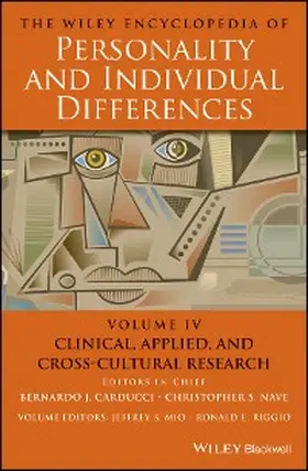 Carducci / Nave / Mio |  The Wiley Encyclopedia of Personality and Individual Differences, Volume 4, Clinical, Applied, and Cross-Cultural Research | eBook | Sack Fachmedien