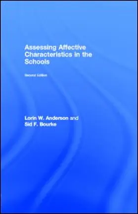 Anderson / Bourke | Assessing Affective Characteristics in the Schools | E-Book | sack.de
