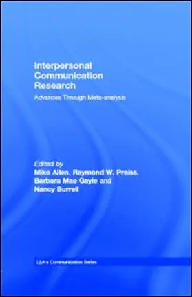Allen / Preiss / Gayle |  Interpersonal Communication Research | eBook | Sack Fachmedien