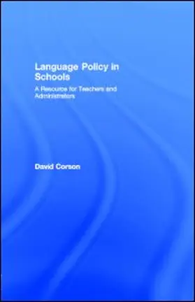 Corson | Language Policy in Schools | E-Book | sack.de