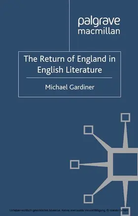 Gardiner |  The Return of England in English Literature | eBook | Sack Fachmedien