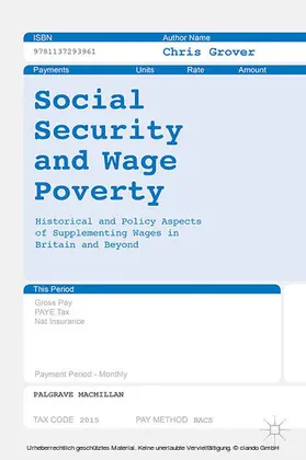 Grover |  Social Security and Wage Poverty | eBook | Sack Fachmedien