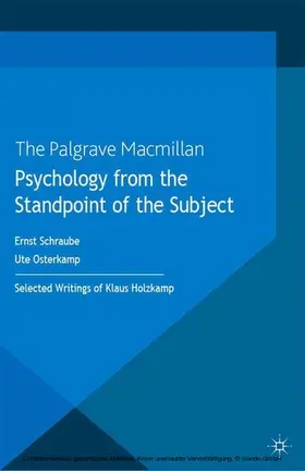Boreham / Holzkamp / Sloan |  Psychology from the Standpoint of the Subject | eBook | Sack Fachmedien