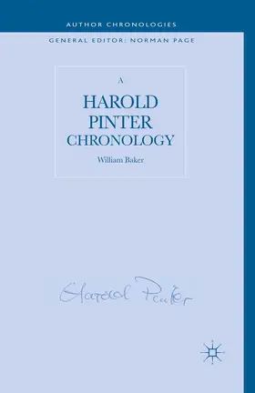 Baker |  A Harold Pinter Chronology | eBook | Sack Fachmedien