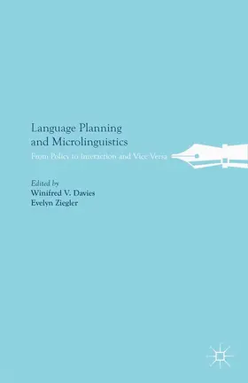Davies / Ziegler |  Language Planning and Microlinguistics | eBook | Sack Fachmedien