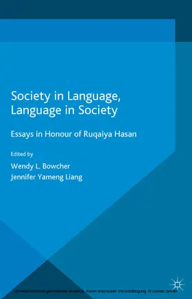 Bowcher / Liang | Society in Language, Language in Society | E-Book | sack.de