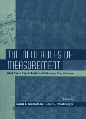 Embretson / Hershberger | The New Rules of Measurement | Buch | 978-1-138-00301-9 | sack.de