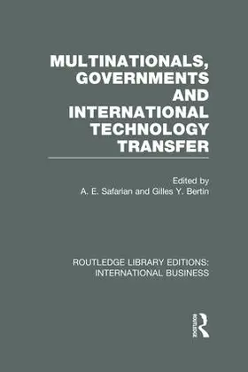 Safarian / Bertin |  Multinationals, Governments and International Technology Transfer (RLE International Business) | Buch |  Sack Fachmedien