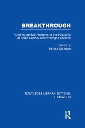 Goldman |  Breakthrough (RLE Edu M) | Buch |  Sack Fachmedien