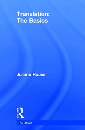 House |  Translation: The Basics | Buch |  Sack Fachmedien