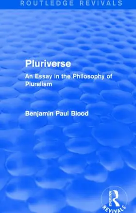 Blood |  Pluriverse (Routledge Revivals) | Buch |  Sack Fachmedien