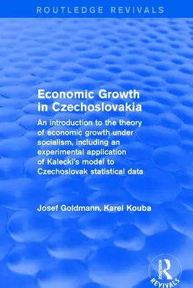 Kouba / Goldmann |  Economic Growth in Czechoslovakia | Buch |  Sack Fachmedien