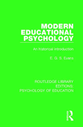 Evans |  Modern Educational Psychology | Buch |  Sack Fachmedien