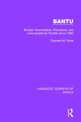 Doke |  Bantu | Buch |  Sack Fachmedien