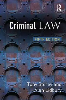Storey / Lidbury |  Criminal Law | Buch |  Sack Fachmedien