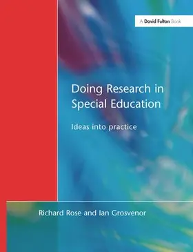 Rose / Grosvenor |  Doing Research in Special Education | Buch |  Sack Fachmedien
