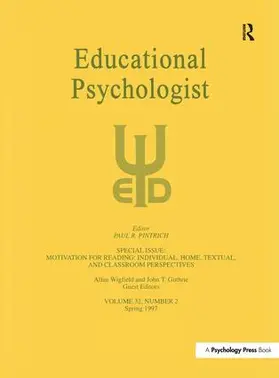 Wigfield / Guthrie |  Motivation for Reading: Individual, Home, Textual, and Classroom Perspectives | Buch |  Sack Fachmedien