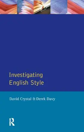 Crystal / Davy |  Investigating English Style | Buch |  Sack Fachmedien
