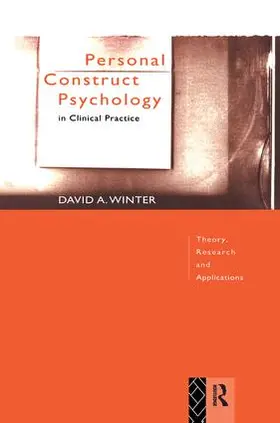 Winter |  Personal Construct Psychology in Clinical Practice | Buch |  Sack Fachmedien
