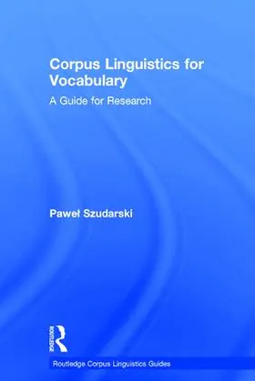 Szudarski |  Corpus Linguistics for Vocabulary | Buch |  Sack Fachmedien