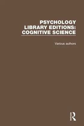 Various |  Psychology Library Editions: Cognitive Science | Buch |  Sack Fachmedien