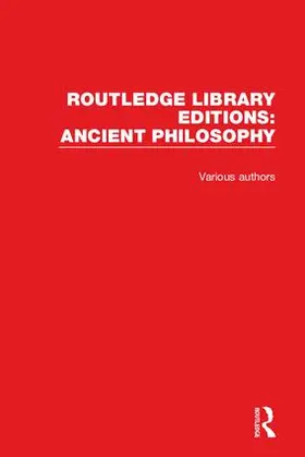 Routledge Library Editions: Ancient Philosophy | Buch | 978-1-138-20063-0 | www2.sack.de