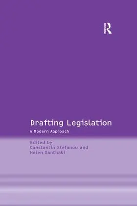 Stefanou / Xanthaki |  Drafting Legislation | Buch |  Sack Fachmedien