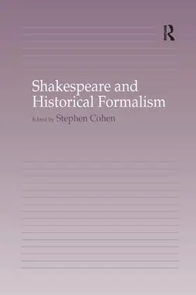 Cohen |  Shakespeare and Historical Formalism | Buch |  Sack Fachmedien