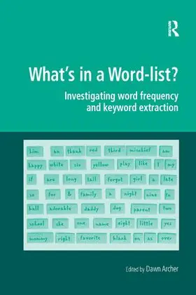 Archer |  What's in a Word-list? | Buch |  Sack Fachmedien