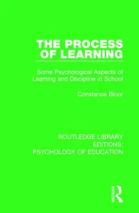 Bloor |  The Process of Learning | Buch |  Sack Fachmedien