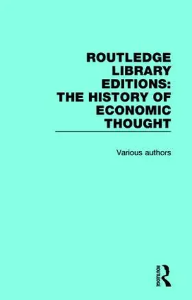 Various | Routledge Library Editions: The History of Economic Thought | Buch | 978-1-138-29250-5 | sack.de